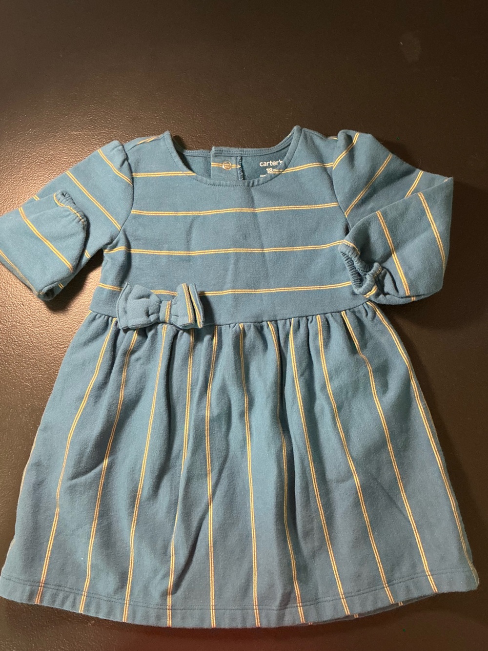 Carter's Teal Blue Dressy Skirt with Yellow Stripes
